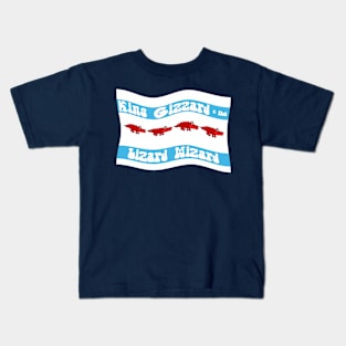 King Gizzard and the Lizard Wizard Chicago Flag Kids T-Shirt